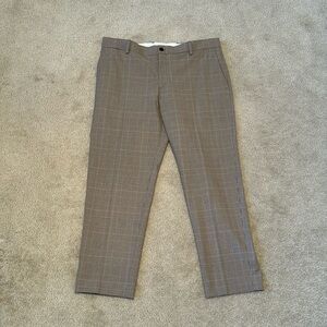 Zara Regular Fit Plaid Suit Pants